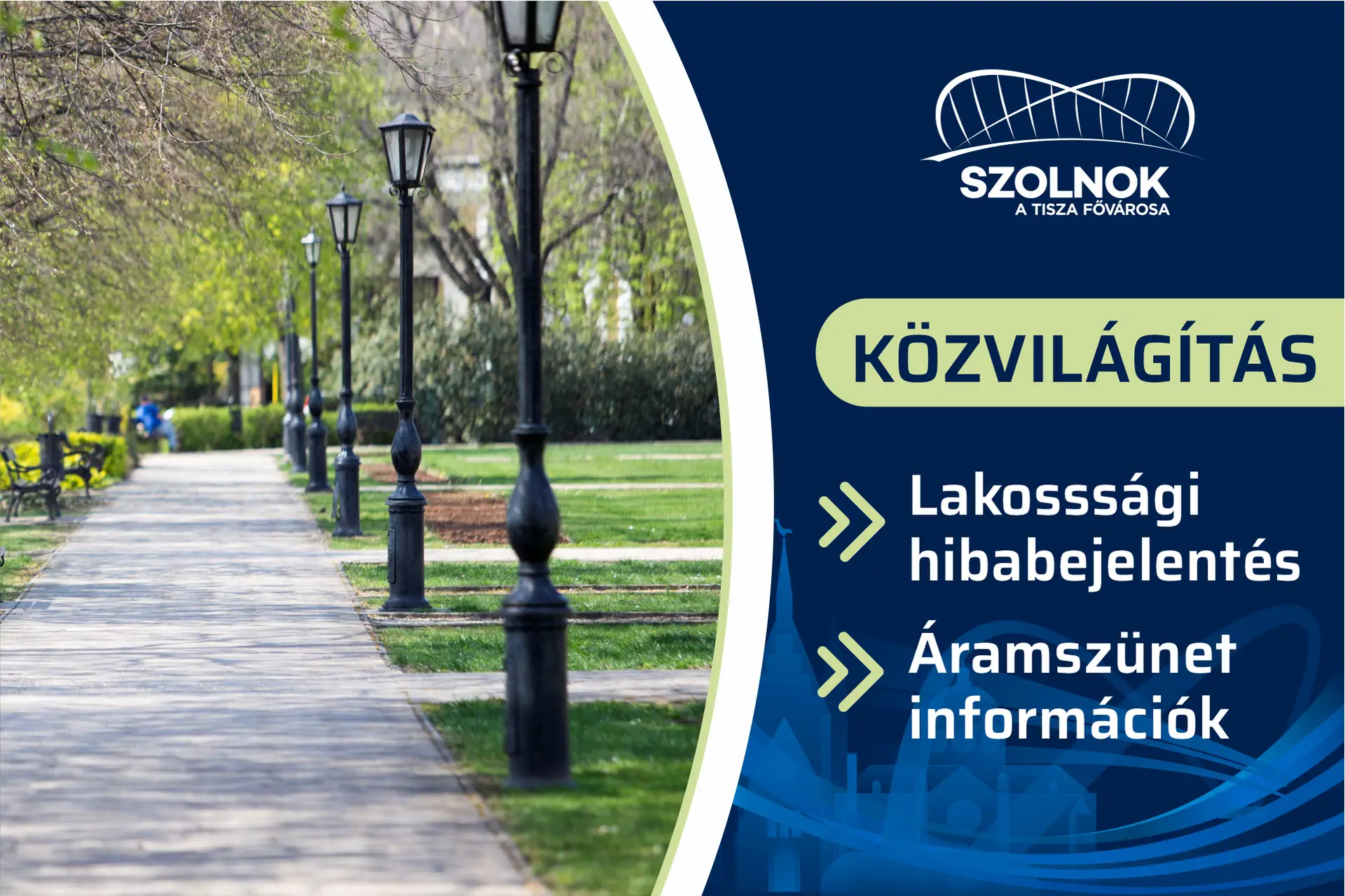 Szolnok város, Közvilágítás energiatakarékos átalakítása I.