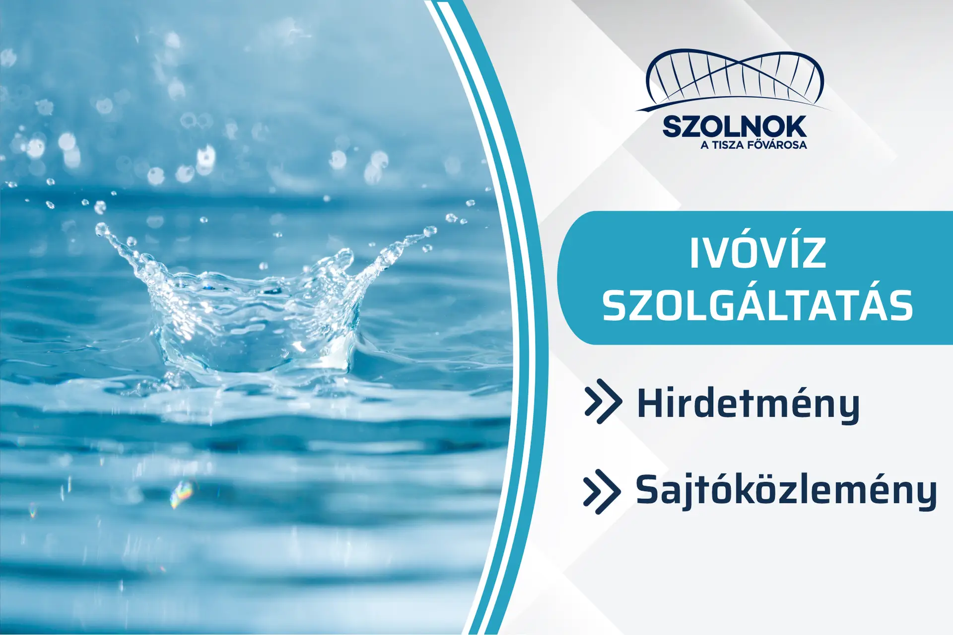 Szolnok közigazgatási területén az ivóvíz szolgáltató adatai és elérhetőségei